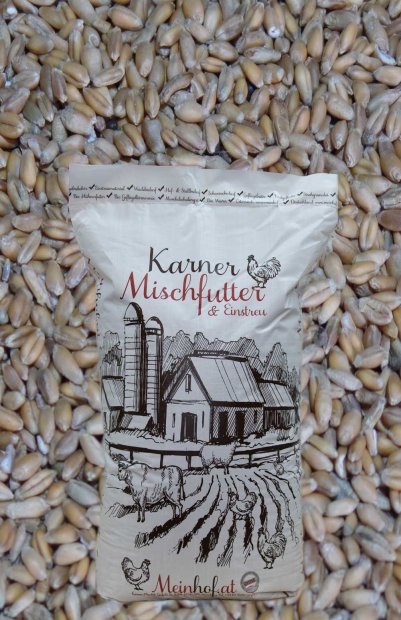 Bio Futterweizen ganzes Korn im 25 kg Sack